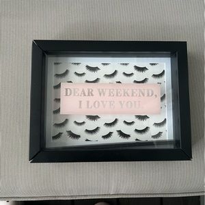 Cute pink & girly picture frame.